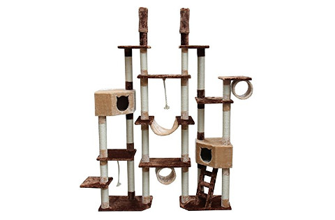 CozyCatFurniture Giant Floor to Ceiling Cat Tree Tower