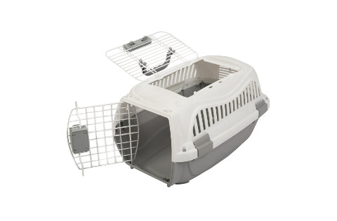 Portable two door top load pet carrier